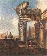 Jan Baptist Weenix Ancient Ruins Spain oil painting artist
